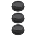 3X Black Plastic Camera Cover + Rear Lens Cap for Nikon Digital SLR. 