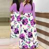 Women%20O%20Neck%20Long%20Short%20Sleeve%20Floral%20Print%20Large%20Hem%20Waist%20Tight%20Maxi%20Dress%20-%20Image%208