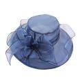 70% Women's Hat Hot Sell Floral Organza Wide Brim Church Kentucky Derby Fascinator Lady Tea Party Sun Hat. 