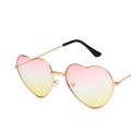 Heart Shaped Sunglasses metal Women Brand Designer Fashion LOVE Clear Ocean Lenses Sun Glasses Oculos UV400. 