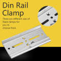 Din Rail Fixed Clamp 35mm Aluminum Fasten Clip for Relay Mounting Suitable Fixing. 