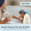 Aveeno Baby Daily Moisture Wash & Shampoo 354ml.