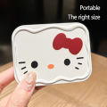 Sanrio Hello Kitty Portable Folding Makeup Mirror With Comb Make Up Mirrors Gift SUPER BABY. 