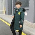 4-14 Years Winter Keep Warm Boys Jacket Heavy Thick Detachable Hat Fur Collar Hooded Outerwear For Kids Children Windbreaker. 