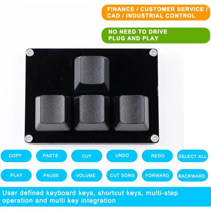 4%20Keys%20Direction%20Arrows%20Macro%20USB%20Custom%20Mechanical%20Gaming%20Keyboard%20For%20Linux%20MacOS%20Android%20Raspberry%20Pi%20Keyboard%20-%20Image%202