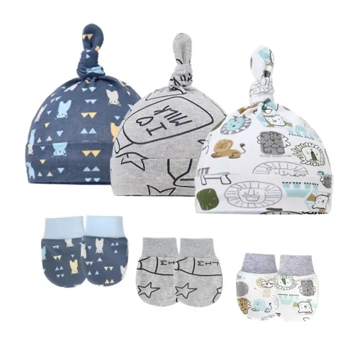 3pcs/Lot%20Solid%20Caps%20for%20Children%20Kids'%20Hat%20for%20New%20Born%20Baby%20Hat%20Birth%20Hat%20Baby%20Beanie%20Toddler%20Hat%20Glove%20Set%20Newborn%20Accessories%20-%20Image%202