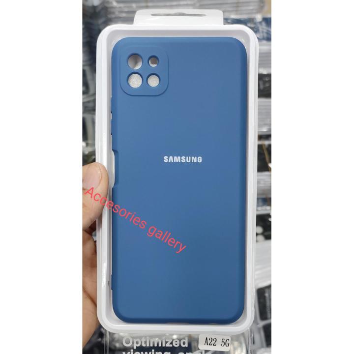 For samaung galaxy A22-5G Silky And Soft - Touch Finish With Camera Production Soft SILICONE COVER