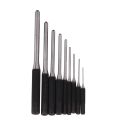 9-Piece Set-Up Punch Round Punch Pieces Roll Pin Punch Set Tool Bolt Catch Roll Pin Punch Tool Kit.