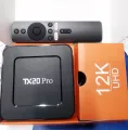 TX20 Pro 12K ULTRA HD Android Smart TV Box Voice Remote, Free Dish Channel Warranty.