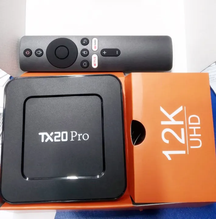 TX20 Pro 12K ULTRA HD Android Smart TV Box Voice Remote, Free Dish Channel Warranty