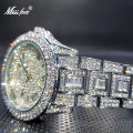 Relogio Masculino Luxury MISSFOX Ice Out Diamond Watch Multifunction Day Date Adjust Calendar Quartz Watches For Men Droshipping. 