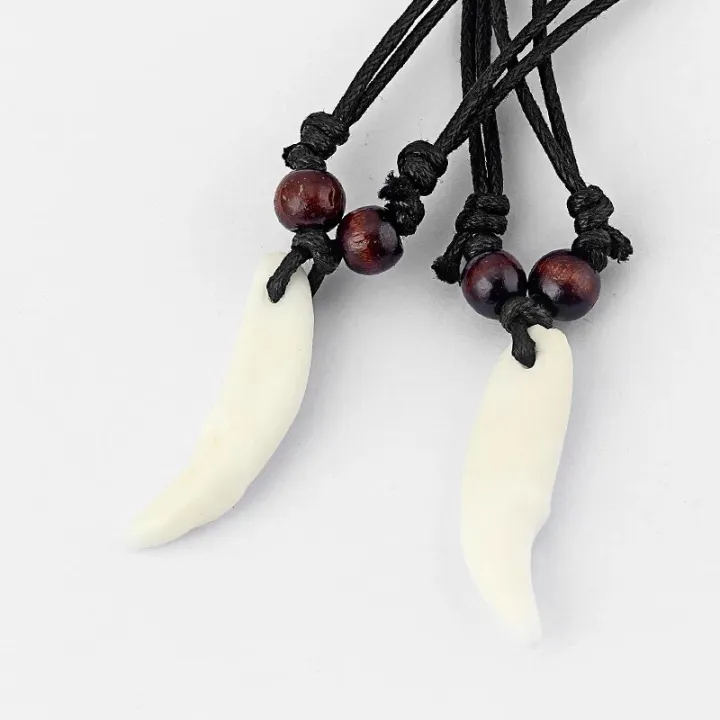 1pcs%20Real%20Wolf%20Teeth%20Yak%20Bone%20Wood%20beads%20Tooth%20Amulet%20Charm%20Pendant%20Necklace%20Wax%20Cord%2017-33''%20-%20Image%204