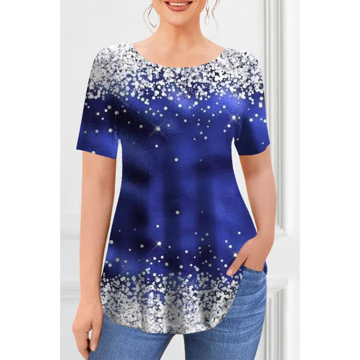 Women's%20T-shirt%20Summer%20Fashion%20Short%20Sleeve%20Tops%20Tees%20Casual%20Daily%20Print%20T%20Shirt%20For%20Women%20Clothing%20Plus%20Sized%20Girls%20Y2k%20Clothes%20-%20Image%203
