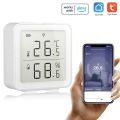 Tuya Wi-fi Intelligent Home Wireless Temperature Sensor Home Automation Scene System Compatible with Alexa. 