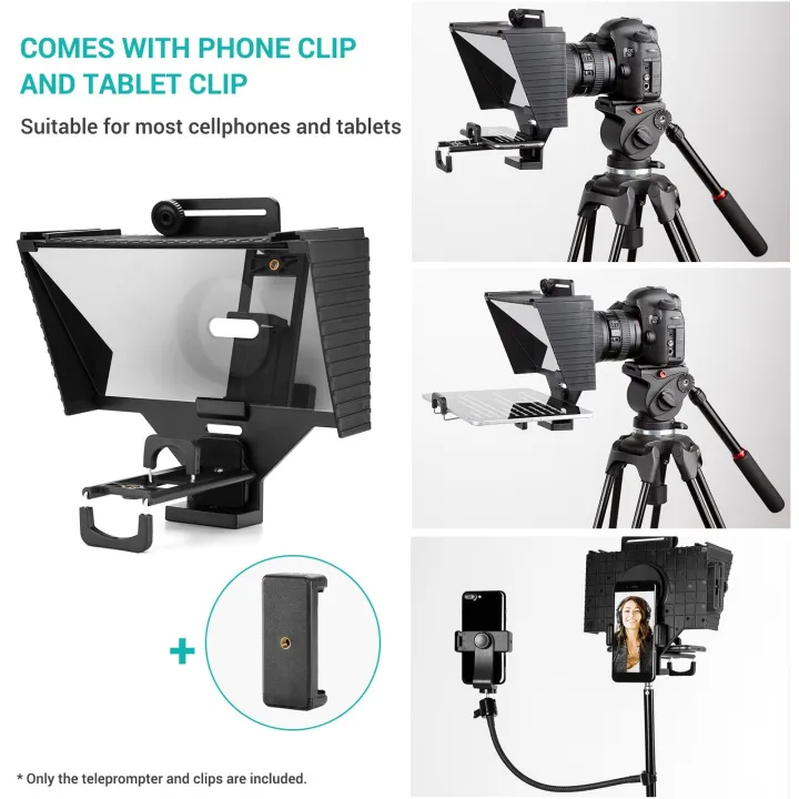 Universal%20Teleprompter%20Portable%20Prompter%20with%20BT%20Remote%20Control%20Lens%20Adapter%20Ring%20-%20black%20-%20Image%207