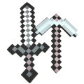 1Set Pick Sword Realistic Comfortable Touch EVA Minecraft Pick Sword Set for Cosplay. 