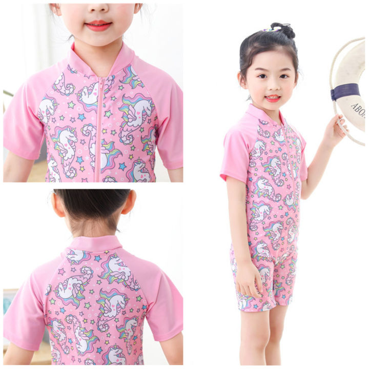 Girl%20Kid%20Jumpsuit%20Swimwear%20Cartoon%20Fast%20Dry%20Surfing%20Short%20Sleeve%20Beachwear%20for%203-12Y%20-%20Image%204