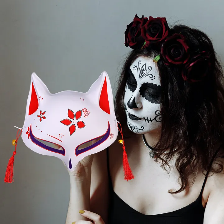 Japanese%20Fox%20Mask%20Half%20Face%20Hand-Painted%20Cat%20Fox%20Mask%20Anime%20Halloween%20Festival%20Makeup%20Dance%20Mask%20Party%20Costumes%20Cosplay%20Props%20-%20Image%205