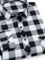 Stylish Regular Full Check Casual Shirt For Men. 