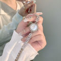 Douyin foreign trade new mermaid watch light luxury fashion diamond set women's watch simple temperament small bracelet h. 