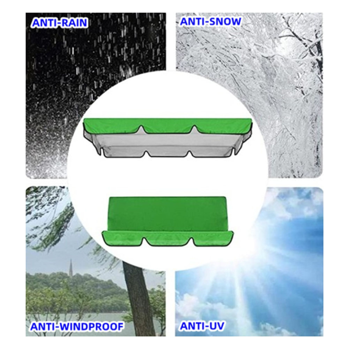 Sunshade%20for%20Swing%20Pew%202/3%20Seater%20Garden%20Swing%20Chair%20Cover%20Polyester%20Taffeta%20Waterproof%20Canopy%20Tools%20C%20-%20Image%204