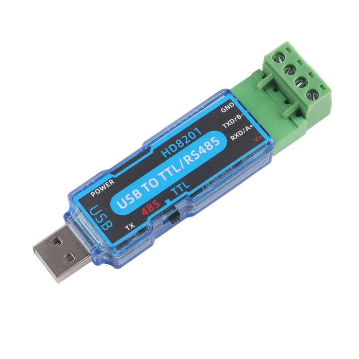 Industrial CH341 USB to TTL Uart RS485 Serial Converter Adapter Programmer Modbus Modular