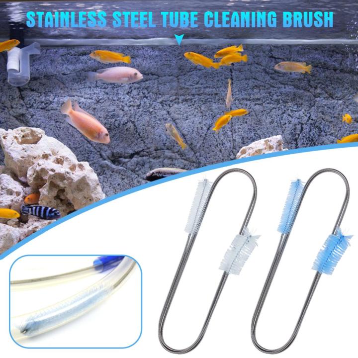 Aquarium Cleaning Brush Flexible for Bent Tube Double Ended Water ...