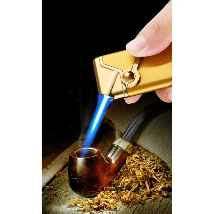Flint Gas Lighter Retro Jet Torch Turbo Lighter Metal Lighter Mini multicolor 1pics