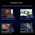 4K HD Capture Card Live Broadcast Console Stream Box Visual Smart Custom Keyboard Stream Deck Capture Support OBS/ Easy Install Easy to Use. 