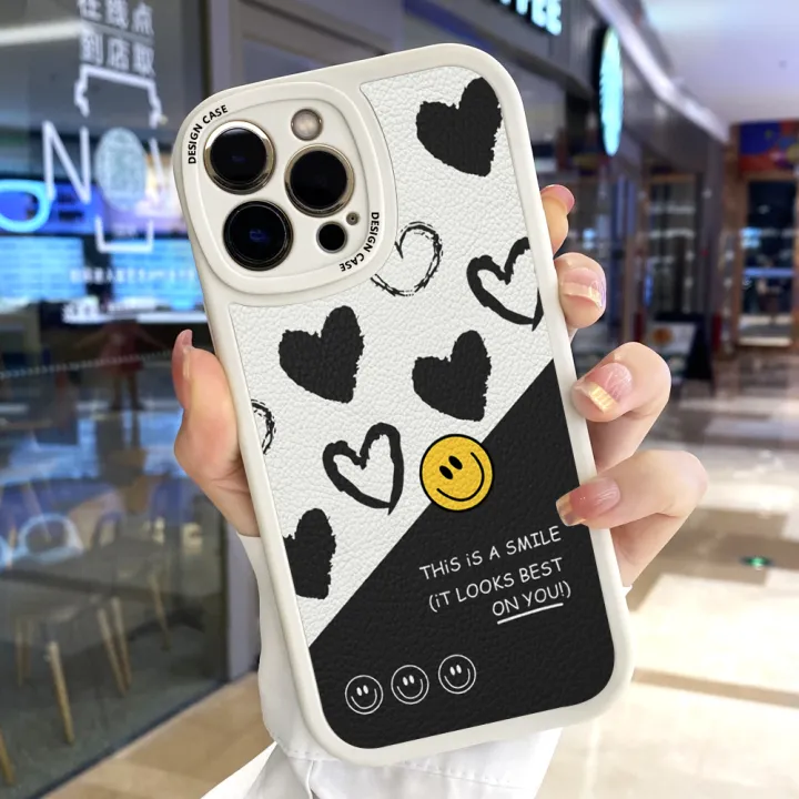 Hontinga%20for%20Samsung%20Galaxy%20A13%204G%20Back%20Cover%20PU%20Leather%20Cartoon%20Heart%20Smile%20Case%20Soft%20Silicone%20Edge%20Phone%20Cases%20-%20Image%209