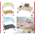 Smart Multi-Purpose Laptop Table Stand/Study Table/Bed Table/Foldable and Portable/Ergonomic & Rounded Edges/Non-Slip Legs/Engineered Wood/Color - Random Colours. 