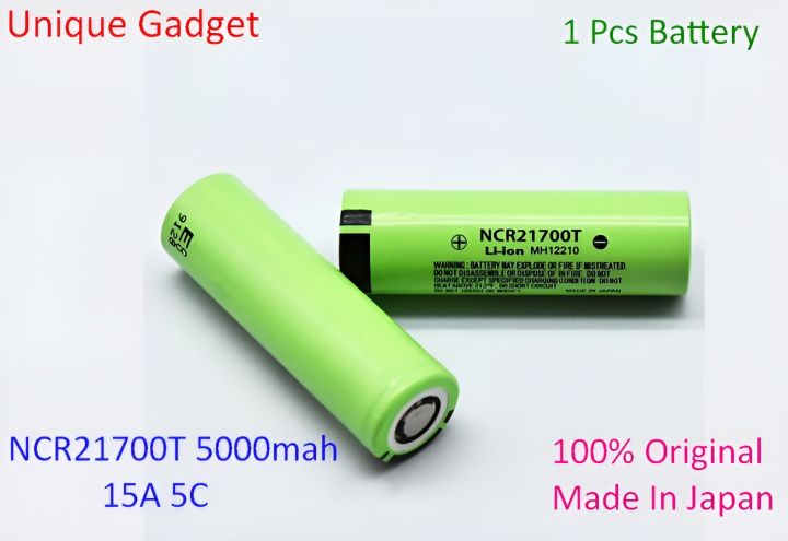 Panasonic%20NCR21700T%20Rechargeable%203.7V%205000mAh%20Li-ion%20Large%20Capacity%20Flat%20Top%2015A%205C%20Tesla%20Car%20Battery%20for%20Powerbank%20LED%20Torch%20Electronic%20Devices%20Made%20In%20Japan%20-%20Image%203