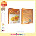 Coral Orange Flavoured Condom 1 Packet (3 Pcs). 
