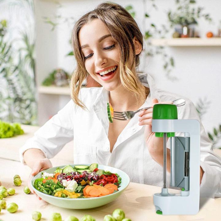 Vegetable Slicer Spiralize Rotating Fruits Vegetables Cutter Kitchen Peeling Tool for Fruit Vegetables Stainless Steel Fruit Cutter Slicer for Kitchen Use