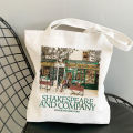 【Aesth Diary Store】(NEW) Aesthetics Shopping Bag Handbags Library Bag Shakespeare and Company Daunt Books Tote Bag Shoulder Bag To Gift. 