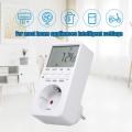 Digital Timer Switch Socket LCD Display Plug-in Programmable Time Switch Energy Saving Intelligent Electronic Timing Socket EU Plug. 