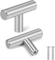 4 pcs 2'' inch ( single hole ) SS Color Round Handle Kitchen Cabinet Cupboard Door Drawer.