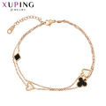 【Daily Necessities For Anyone Store】Xuping Heart Shaped Bracelets Stainless Jewelry Special Popular Family Women bracelet-133. 