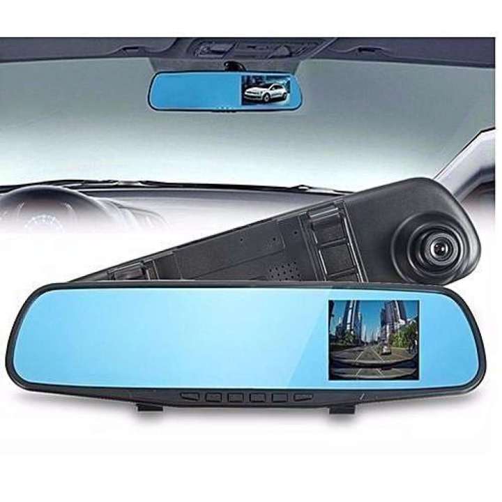 HD Dual-Lens Rearview Mirror Car Recorder Accident Camcorder Front View And Rear Viewvideo Recording.