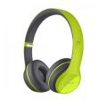 Wireless Bluetooth Stereo Headphone P47 (Green). 