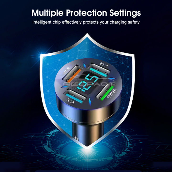 %E3%80%90FUPANG%E3%80%91car%20charger%20quick%20charge3.0%20ci-Garette%20lighter%20multifunctional%20car%204%20USB%20fast%20charger%20digital%20LED%20voltage%20detection%20Super%20Charge%20power%20delivery%20Charge%20adapter%20support%2012v%2024V%20car%20-%20Image%204