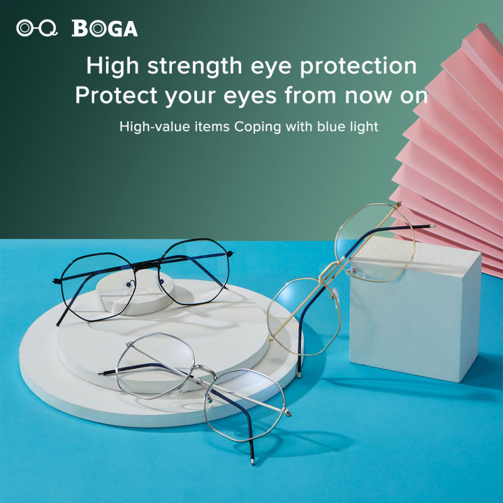 OQ%20BOGA%203%20Colors%20Unisex%20Anti%20Blue%20Light%20Proof%20Radiation%20Octagon%20Computer%20Glasses%20Women%20Men%20Eye%20Protection%20Fashion%20Metal%20Full%20Rim%20Eyewear%20-%20Image%204