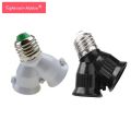 【VisioN Shop】5PCS 2 in 1 E27 Lamp Holder E27 to 2 E27 Bulb Holder Lamp Socket Y Splitter Adapter for LED Bulb Light Lamp. 
