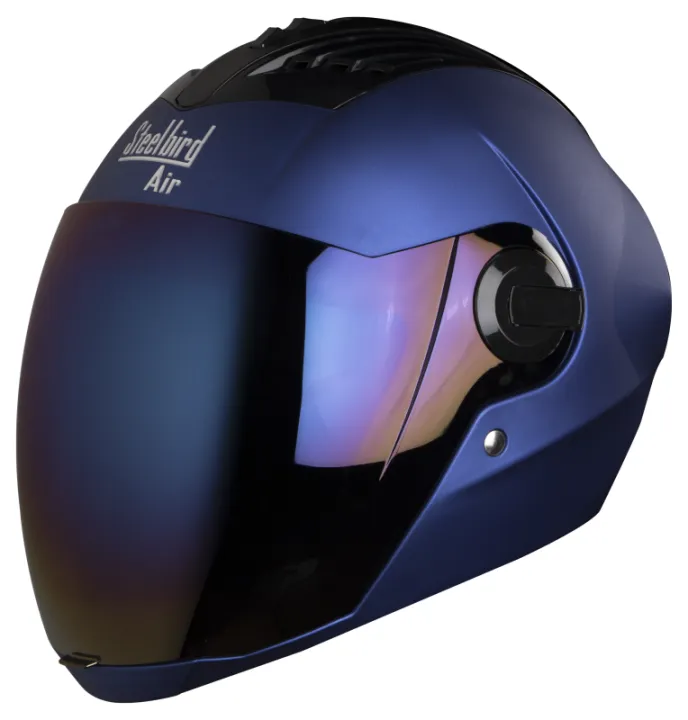 Steelbird%20Air%20SBA2%20Matte%20Blue%20Helmet%20with%20Clear%20Extra%20Visor%20Free%20-%20Image%202