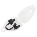 ABGZ-2X Black PVC Swimmer Swimming Nose Clip Ear Plug + Clear Case Unise-x. 