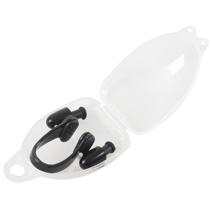 ABGZ-2X%20Black%20PVC%20Swimmer%20Swimming%20Nose%20Clip%20Ear%20Plug%20+%20Clear%20Case%20Unise-x%20-%20Image%204