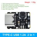 Type-C USB TP4057 1A Lithium Battery Charging Protection Board Module Polymer Battery Over TP4056 With Temperature Protection. 
