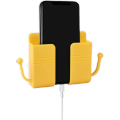 One Pcs Mobile Phone Charging Hanging Holder Multifunction Wall Mounted Plug Bracket Remote Control Mounted Storage Box. 