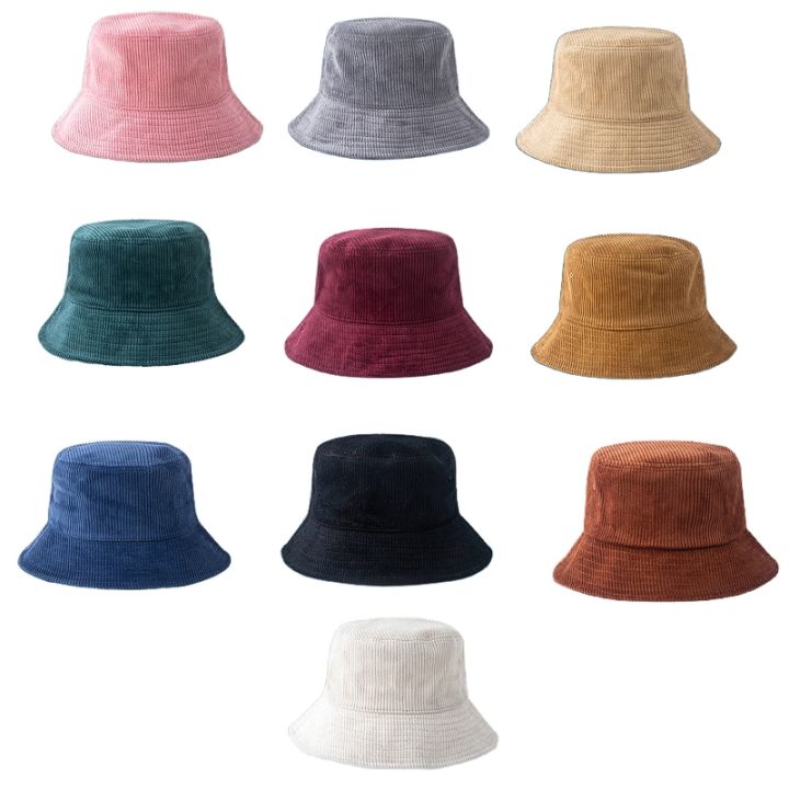Winter%20Warm%20Corduroy%20Velvet%20Bucket%20Hat%20Ribbed%20Solid%20Color%20Fisherman%20Cap%20-%20Image%203