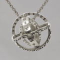 astronomical ball ring Necklace Deformable Rotary Ball Foldable Ring German Astrosphere Tellurion Ring Necklace For Men Women. 
